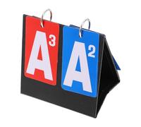 SUPVOX Marcador Portátil de Mesa Giratorio para Juegos de Interior y Exterior, Mini Marcador Deportivo de Papel y Plástico Negro, Indicador Manual para Voleibol, Baloncesto y Fútbol