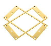 SUPVOX Marcos de Pastillas para Guitarra Eléctrica Juego de 2 Piezas de Latón Dorado Cubierta Protectora de Pastillas para Repuesto de Sonido Resistente y Ligero Accesorio para Guitarra