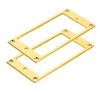 SUPVOX Marcos Protectores para Pastillas de Guitarra de Latón Dorado 2 Piezas para Guitarras Eléctricas Accesorios Metálicos Compatibles Reducción de Ruido y Mejora de Sonido