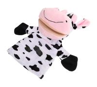 SUPVOX Marionetas De Mano De Animales De Peluche Marioneta De Vaca con Boca Móvil Juguete De Peluche para Contar Historias Edad Preescolar y Imaginativos El Hogar