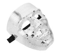 SUPVOX máscara de rímel para halloween máscara de espejo de mascarada para hombres máscara de mascarada para hombres y mujeres mascara cosplay completa Vidrio Silver