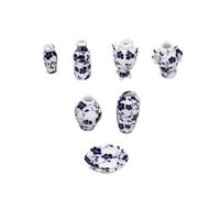 SUPVOX Mini Jarrones de Porcelana Azul y Blanca para Casa de Muñecas Accesorios Decorativos Miniatura Floreros Simulados para Decoración
