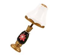 SUPVOX Mini Lámpara Decorativa Adorno para Micropaisaje Muebles En Miniatura Modelo De Casa Lámpara De Pie Decoración De Casa Luz De Noche Adorno Mini Adorno Resina Blanca