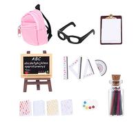 SUPVOX Mini Mochilas de Simulación para Casa de Muñecas Accesorios de Aprendizaje Miniatura Juguete Educativo de Decoración para Micro Paisajísticos