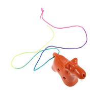 SUPVOX Mini ocarina de 6 agujeros: instrumento de viento de cerámica con forma de caballo del zodíaco. Ocarina afinada en CA para principiantes, adolescentes y adultos que aprenden música. Regalo