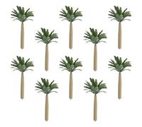 SUPVOX Mini Palmeras Artificiales de Plástico 12 CM 10 Piezas Mini Árboles Modelo de Paisaje Simulado para Dioramas y Decoración de Jardín Tropical Accesorios para Trenes en Miniatura