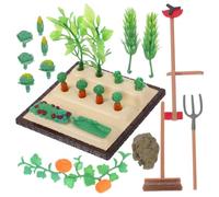 SUPVOX Miniatura Micro Paisaje Cortacésped y Tenedor Set Accesorios para Maquetas de Herramientas Duraderas para de Miniatura Compatibles con Muñecas y Maquetas de Casas Pequeñas