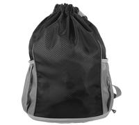 SUPVOX Mochila Cordón para Hombre Negra Bolsa de Gimnasio Compartimento Seco y Húmedo Bolsa Deportiva Multifuncional para Baloncesto Natación y Viaje Resistente y Espaciosa