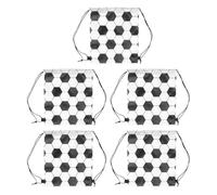 SUPVOX Mochila Deportiva de Gran Capacidad Cordón para Exteriores, Cómoda de Llevar, de Tela Oxford Adecuado para Viajes y Pesca, Pack de 5 Unidades