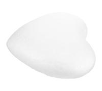 SUPVOX Modelo de Espuma en Forma de Corazón Blanco para Manualidades, Molde de Poliestireno para Pintar y Pegar en Proyectos Escolares y Decoraciones Navideñas