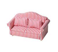 SUPVOX Modelo De Sofá a Rayas Muebles Modelo De Mini Mueble Adorno De Mini Sofá Mini Sofá De Rayas Mini Adorno para El Hogar Micro Sofá Mini Sofá De La Casa Tela De Algodón