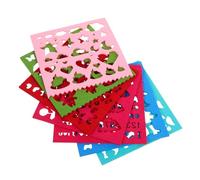 SUPVOX Molde de Fieltro Aguja para Bordado 7 Piezas Plantilla para DIY de Formas Variadas Material Seguro y Duradero Kit Manualidades para Principiantes y Profesionales