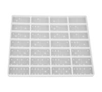 SUPVOX Molde de Silicona Flexible para Dominó DIY Molde Reutilizable para Resina Epoxi en Color Claro Apto para Creación de Piezas Artesanales Suministros de Fundición de Joyas