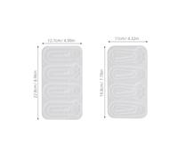 SUPVOX Molde de Silicona para Marcapáginas Forma de Pata de Gato Kit de 2 Unidades para Resina Epoxi Moldes Reutilizables Clip para Manualidades y Obsequio para Amantes de Mascotas