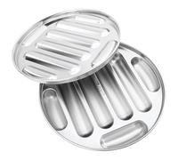 SUPVOX Molde para Salchichas de Acero Inoxidable 304 Set de 2 Moldes Redondos para Hot Dogs Hechos a Mano y Cocinar al Vapor Apto para Comida de Ñiño y Cocina Casera