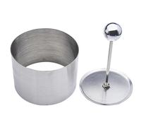 SUPVOX Molde Redondo de Acero Inoxidable Mediano para Moldear Platos Fríos, Utensilio de Cocina para Decoración y Herramientas de Ajuste de Placas, Adecuado para Preparar Aperitivos