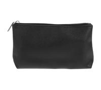 SUPVOX Monedero Portátil de PU Flexible para Guardar Monedas y Cosméticos Tamaño Mediano Color Negro Cremallera Adecuado para Viaje y Uso Diario