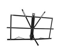 SUPVOX Musical Plegable Portátil de Sobremesa Soporte Ajustable para Partituras y Libros Material Abs Resistente Compacto y Fácil de Transportar Color Negro