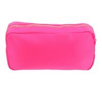 SUPVOX Neceser de Maquillaje de Nylon Gran Capacidad Color Rosa Fucsia Bolsa Organizadora de Cosméticos para Mujer Adecuado para Viaje y Almacenamiento Portátil