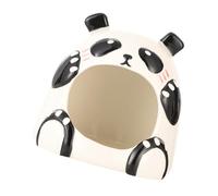 SUPVOX Nido para Hámster Grande de Diseño Panda Refugio para Dormir Transpirable y Fácil de Limpiar para Pequeños Roedores