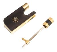 SUPVOX Nuez para Mástil de Violín de Ébano con Tornillo Dorado Accesorio para Equipo Musical Pieza de Repuesto para Violín Compatible con Pequeño Suministros para Reparación y