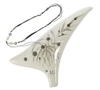 SUPVOX Ocarina de Cerámica Alta de 12 Agujeros para Principiantes, Instrumento Musical Portátil Adultos, Adecuado para Práctica y Aprendizaje Musical Varios estilos