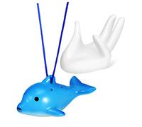 SUPVOX Ocarina de Cerámica y Cuerda para Cancionero y 6 Agujeros con Forma Marina Soporte para Mano Instrumento Sonoro Adecuado para Clases Musicales