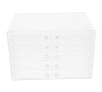 SUPVOX Organizador de Maquillaje Acrílico y Diseño Versátil Fácil de Limpiar con 5 Cajones Transparentes y de Habitación para Escritorio