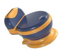 SUPVOX Orinal Infantil Portátil Niñas Asiento Acolchado Suave Material Plástico Duradero Diseño Realista en Azul y Amarillo Orinal para Aprendiendo a Ir al Baño Fácil de Limpiar y