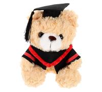 SUPVOX Osito De Peluche De Graduación Sombrero y Toga Muñeco Adorable para Celebraciones De Fin De para Graduados