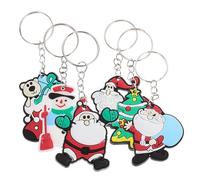 SUPVOX Pack 48 Llaveros Creativos De Navidad Llavero Colgante De Papá Noel Para Coche Bolsa Decorativo Regalo Festivo Detalle Para Niños Familia