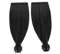 SUPVOX Palas para Kayak de Plástico Negro Patrón en Espiral, Fácil Instalación, Paquete de 2 Piezas, Accesorio Adecuado para Kayak Inflable y Canoa