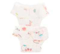 SUPVOX Pañales de Algodón Lavables para Niña Recién Nacida, Talla S (0-3 Meses), Absorbentes, Transpirables, Reutilizables para Entrenamiento, 2 Piezas, Ropa Interior Estilo Aleatorio