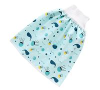 SUPVOX Pañales Impermeables Prueba De Fugas De Algodón Pantalones De Entrenamiento Para Bebés Cintura Alta Para Entrenamiento De Ir Al Baño El Mar