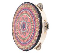 SUPVOX Pandereta De Percusión De Mano Para Niños 8 Pulgadas, Instrumento Musical Infantil Campanillas, Adecuado Para Educación Musical, Presentaciones y Evaluación De Danza