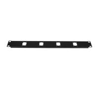 SUPVOX Panel de Conexiones de Audio de Puertos Placa de Montaje Rack para Gabinete de Organizador de Cables para Caja de Computadora y Escenario de Montaje Rack