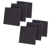 SUPVOX Paneles Acústicos de Insonorización 6 Piezas 30X30X3 CM Espuma de Poliuretano Alta Densidad Ignífuga Negra para Reducción de Ruido Interiores Hogar Oficina Gimnasio
