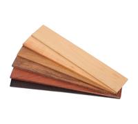 SUPVOX Paneles de Madera de Púrpura Sándalo para Banco de Jardín Bricolaje, 6 Piezas, Tableros Texturizados de Madera Natural para Manualidades y Tallado, Tamaño Estilo Aleatorio