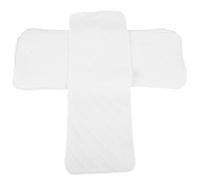 SUPVOX Paños Paquete de 5 Unidades de Algodón Blanco para Eructar para Bebés de 3 Niveles, Absorbentes y Fáciles de Limpiar para Recién Nacidos