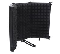 SUPVOX Pantalla Antiviento Plegable para Micrófono con Paneles Metálicos Absorbentes Protector de Saliva y Ruido para Estudio y Podcast Accesorio Ajustable y Portátil