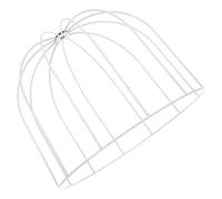 SUPVOX Pantalla Colgante de Alambre Metálico Diy, Marco de Jaula para Pantalla de Lámpara Semicircular, Estructura de Hierro Orificio 1 Cm, Compatible Lámparas de Techo Estilo Americano,