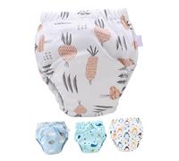 SUPVOX Pantalones de Entrenamiento para Niño 4 Piezas de Algodón Blando, Lavables y Reutilizables, Cómodos y Fáciles de Quitar para Uso Diario y Salidas
