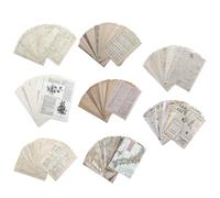 SUPVOX Papel Decorativo Vintage para Álbum de Recortes 8 Juegos Surtidos de Hojas Estilo Antiguo Papel para Manualidades DIY y Escritura Creativa para Scrapbooking Estilo Aleatorio
