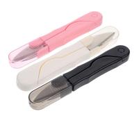 SUPVOX Paquete de 3 Tijeras para Hilo en Forma de U, Cortahilos Ligeras de Acero Inoxidable Mango Abs, Fáciles de Llevar para Manualidades y Bordado Color Aleatorio