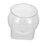 SUPVOX Pecera Redonda de Plástico Resistente para Betta Tanque de Paisaje Micro de Limpiar y Mantener Casa o Oficina
