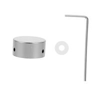 SUPVOX Pedal de Efectos de Guitarra Perilla de Audio Metálica Color Plata, Fácil de Transportar y Botón de Control de Reemplazo para Amplificador Guitarra