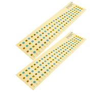 SUPVOX Pegatina de Escala 4 Cuerdas, Accesorio Práctico para Diapasón, 2 Piezas, Etiquetas Adhesivas para Aprendizaje y Práctica en Músicos Principiantes y Niños