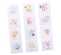SUPVOX Pegatinas para Recordar Bebés Animales en Papel Diseño Mensuales para de el Fotografiar de Creativos, Set Momentos y Crecimiento Baby Shower