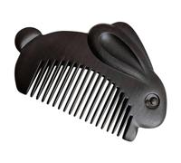 SUPVOX Peine de masaje de cuero cabelludo de madera, peine portátil de madera de conejo, mini peine decorativo para