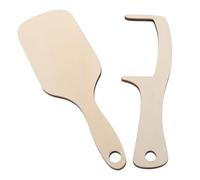 SUPVOX Peine Para Hombre Calvo Sin Dientes y Cepillo De Madera 2 Piezas Diseño Divertido Obsequio San Valentín Cuidado Personal Accesorio Fiesta